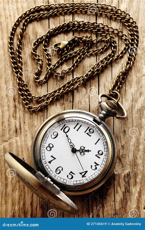 Vintage Pocket Watch With Chain