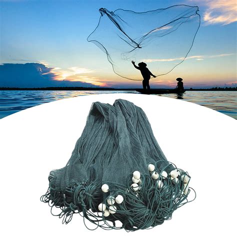 6.5x33ft Fishing Gill Nets 2cm Mesh Beach Seine Drag Nets Float Bobbers Lead Sinker - Walmart.com