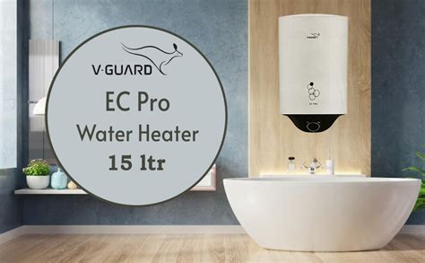 Buy V-Guard EC pro 15L Storage Water Heater with glass-lined AC (anti ...
