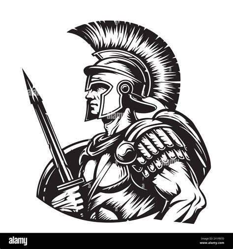 Logo Roman Centurion Soldier
