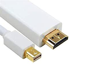 Tobo Mini DisplayPort DP to HDMI 4K*2K HD Adapter Cable - White (1.8m ...