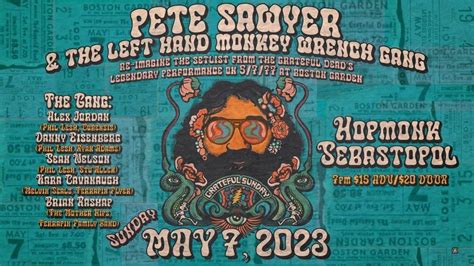 Pete Sawyer & The Left Hand Monkey Wrench Gang re-imagine the setlist ...