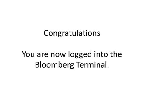 Image result for Bloomberg Tutorial