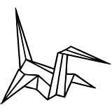 Bird Origami - Cartoon Decal Vinyl Removable Decorative Sticker for ...