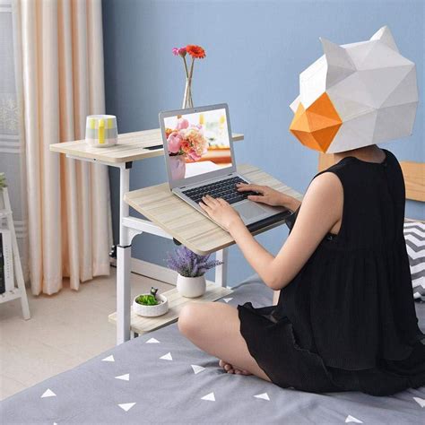 Sit-Stand Desk Cart Mobile Height-Adjustable Sit to | Ubuy India