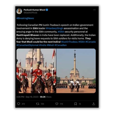 Fact Check: Rashtrapati Bhavan DIDN’T remove Sikh guards, baseless ...