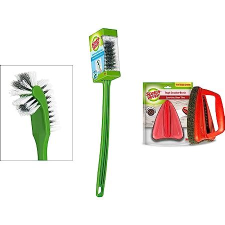 Scotch-Brite Double Sided Toilet Brush & Scotch-Brite Bathroom Scrubber ...