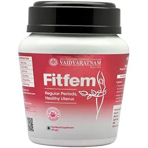 Buy Vaidyaratnam Fitfem Granules - 200 gm, Regulate Menstrual Cycles ...