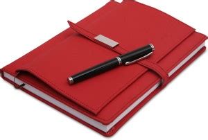 PAPERLLA Red Executive Corporate Undated Business Diary/Notebook for ...