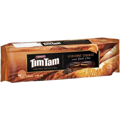 Arnott's Tim Tam Gisborne Orange Dark and Chocolate Biscuit 175g – glamshow