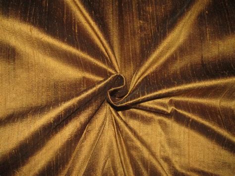 100% pure silk dupioni fabric bronze black 54" wide with slubs MM104[1 ...
