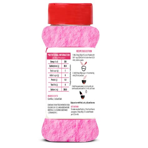 Brew Lab Rich & Creamy Strawberry Flavour Custard Powder | Good Source ...
