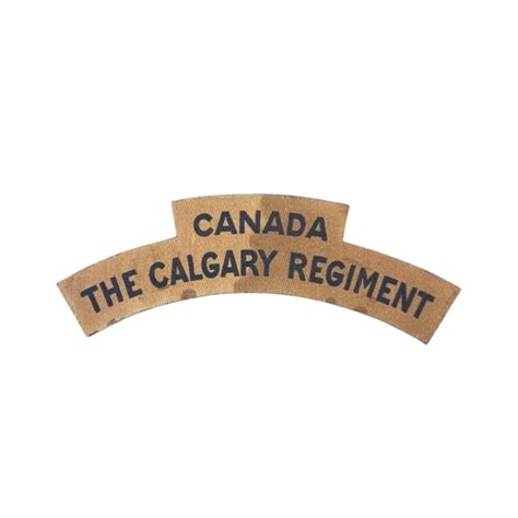 Calgary (Tank) Regiment – Printed shoulder title – JM-Militaria