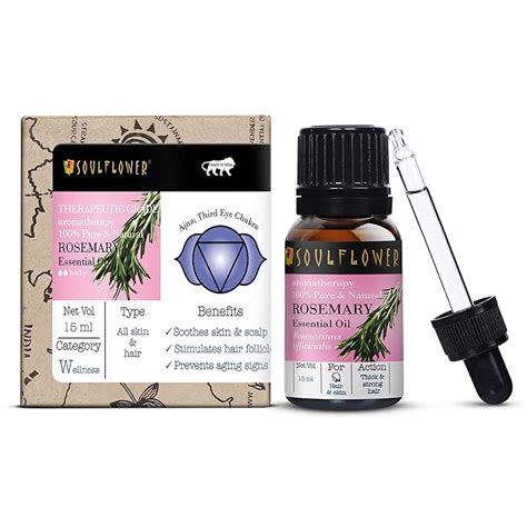 Buy Soulflower Rosemary Essential Oil for Hair Growth, Moisturizing ...