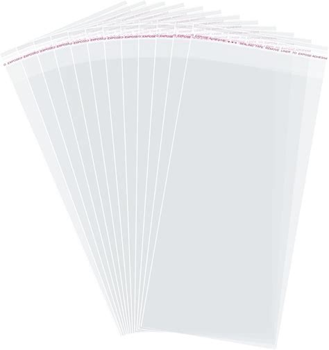 Amazon.com: Morepack Self Sealing Cellophane Bags Self Adhesive,5x10 ...