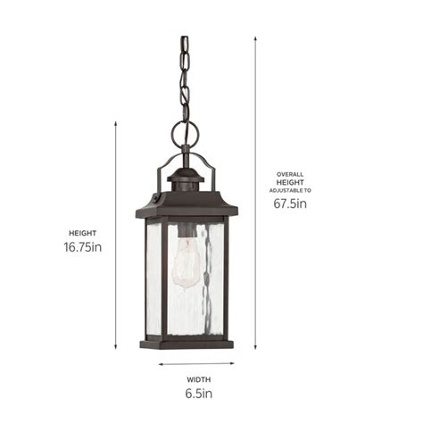 Kichler Linford Olde Bronze Traditional Clear Glass Lantern Medium ...
