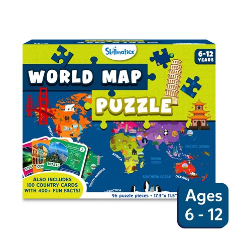 World Map Puzzle for Kids | World Map Jigsaw Puzzle | Skillmatics