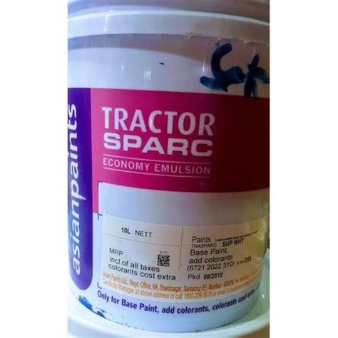Asian Paints Tractor Emulsion White - 20 Ltrs - Texture & Wall Care ...