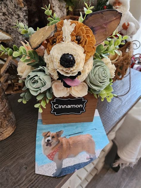 FLOWER DOG] Custom Dog Bouquet] Puppy Flower] Flower Dog Custom Order ...