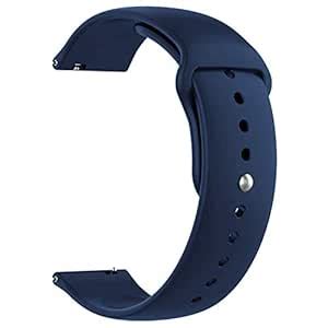 ACM Watch Strap Silicone Belt 22mm Compatible with Fossil Gen 5e 44mm ...
