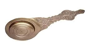Grace Collections Pure Brass Kapoordani, Camphor Holder for Aarti (30 ...