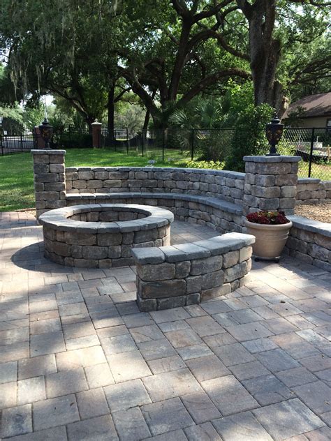Brick Paver Fire Pit