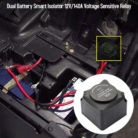 Dual Battery Isolator Kit, WonVon 12V 140 Amp Dual Battery Smart ...