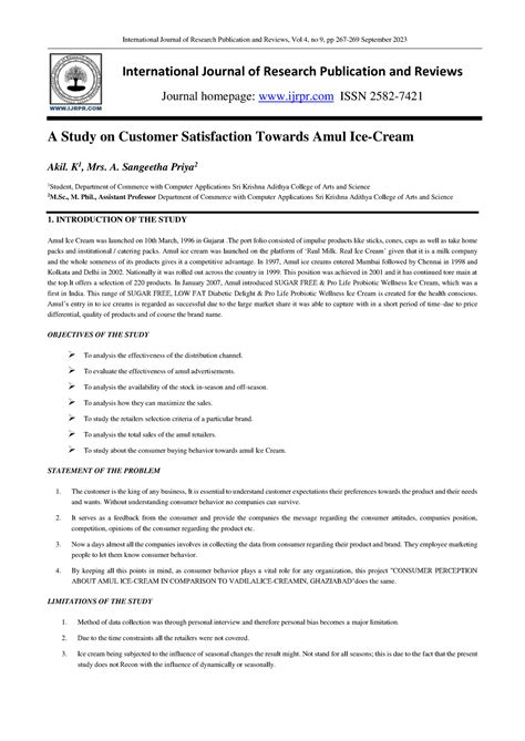 Amul - dff - International Journal of Research Publication and Reviews ...