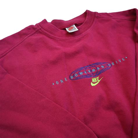 Rare Early 90s OG Nike One Bowerman Drive Crewneck Sweatshirt Mens ...