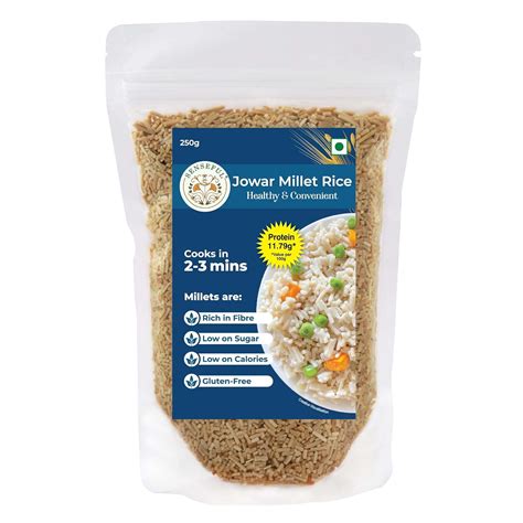 SENSEFUL Jowar Millet Rice - Goodness of Millets, Pre-Cooked (Steamed ...