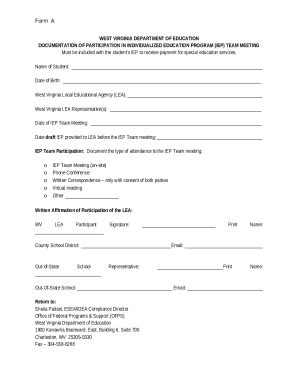 LEA Participation Doc Template | pdfFiller