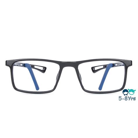 Shop online for Black Sky Blue Black Full Rim Rectangle Kids (5-8 yrs ...