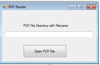 Image result for How to Create a PDF Reader App in Visual Studio