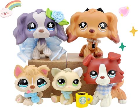 Amazon.com: lps Toy Set, Old Rare lps Pets Shop lps Collie Cat Great ...
