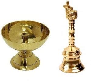 Stylewell Combo of 1 Pcs Paro Pyali (2 No Regular Size ) Brass Diya And ...