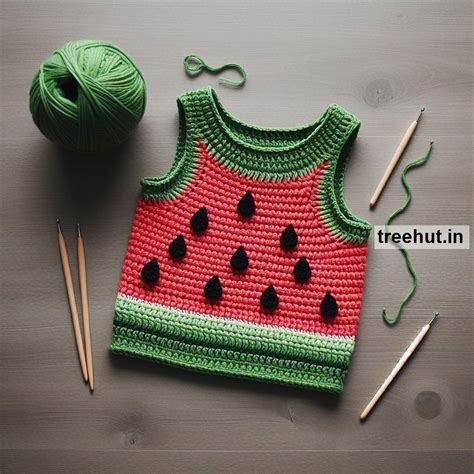 Watermelon Crochet Top, Crochet Clothing Ideas
