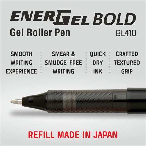 BL410-EGL BOLD 1.0MM-1PC BOX BLACK INK (WEB) – Pentel
