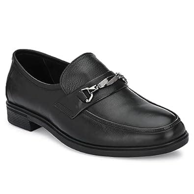 Buy egoss Comforts Premium Genuine Leather Slip On Formal Shoes for Men ...