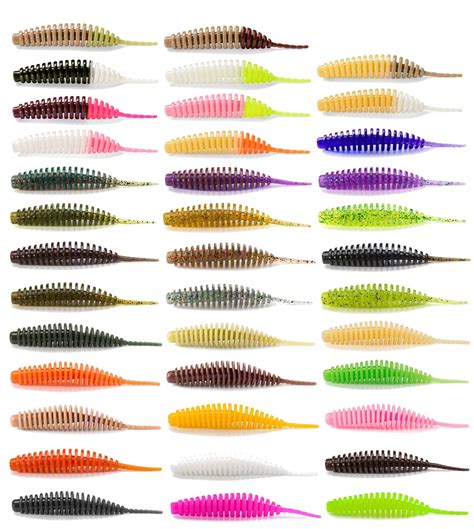 Fishup Tanta 1,5" 4,2cm - 10 Gummiwürmer White/Bubble Gum