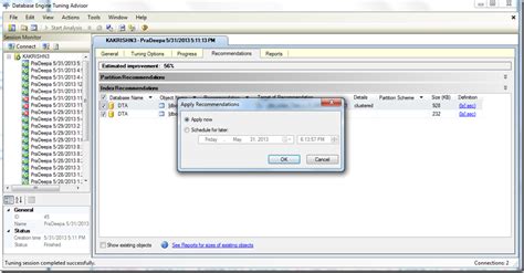 SQL Server Tuning Advisor 的图像结果
