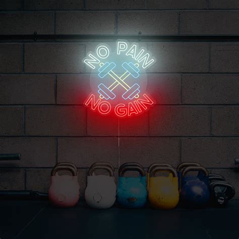 Buy No Pain Gain Neon Sign Online India – Neonzastudio