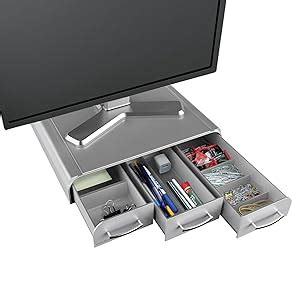 Mind Reader PC, Laptop, IMAC Monitor Stand and Desk Organizer, Black ...