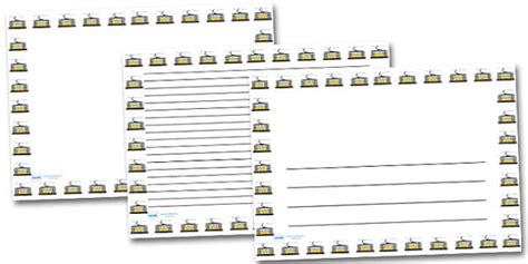 Tram Landscape Page Borders- Landscape Page Borders - Twinkl