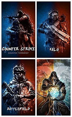 All-Good Combo of 4 Gaming Wall Poster frameable 250 GSM Glossy Posters ...