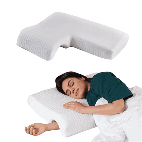 Couple Arm Hug Memory Foam Love Pillow for Cuddly Sleepers- The White ...