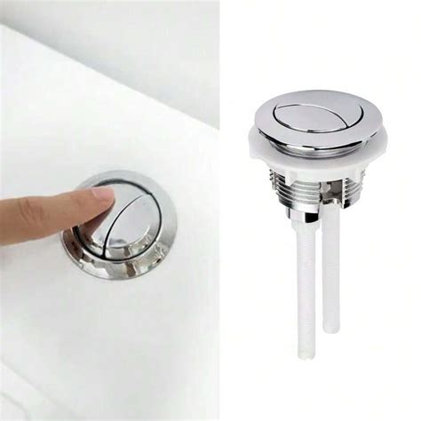 1pc Toilet Water Tank Push Button 38mm Dual Flush Tank Closestool Round ...