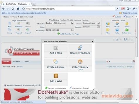 DNN - DotNetNuke 9.9 - Download for PC Free