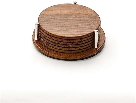 ITOS365 Wooden Drink Coasters Wood Table Coaster Set of 6 for Tea Cups ...
