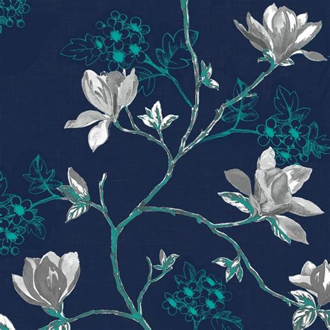 Buy Vivian Magnolia Blue Printed Knitted Window Curtain - 110x160cm ...