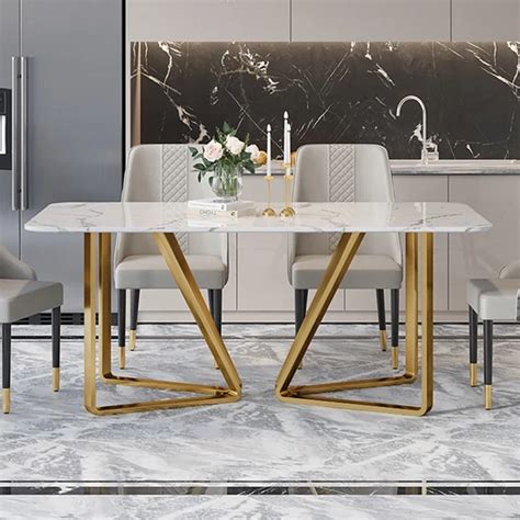 Stern Modern Luxury Dining Table Set